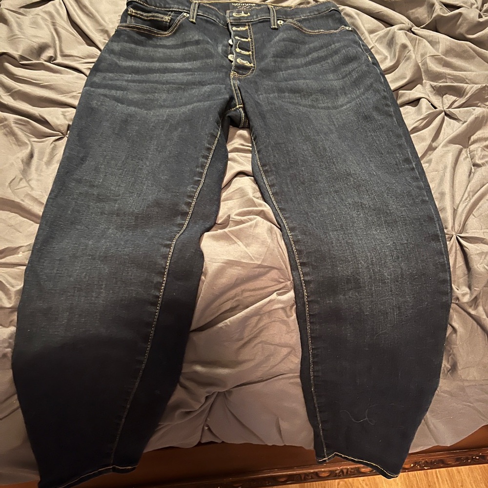 Lucky Brand dark blue Button-Fly Jeans - Picture 2 of 3